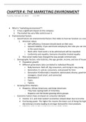 Class notes MKTG 351 &lpar;Marketing&rpar; 