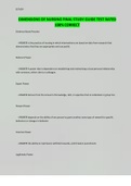 DIMENSIONS OF NURSING FINAL STUDY GUIDE TEST RATED 100&percnt; CORRECT