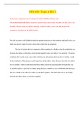 MIS-605&colon; Topic 6 DQ 2 &lpar;Latest Update&rpar; Verified and Rated A&plus;