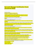 Servsafe Manager Certification Exam &lpar;Answered 2022&rpar;