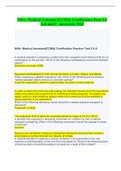  NHA&colon; Medical Assistant &lpar;CCMA&rpar; Certification Tests 2&period;0 A&comma;B and C&comma; answered&semi; 2022
