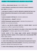 HAZMAT BUNDLE EXAM 100&percnt; CORRECT SOLUTION QUESTIONS AND ANSWERS GRADED A&plus;