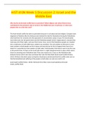 HIST 410N Week 5 Discussion 2&colon; Israel and the Middle East