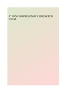 ATI RN COMPREHENSIVE PREDICTOR EXAM&period;