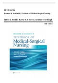 TEST BANK Brunner & Suddarth's Textbook of Medical-Surgical Nursing Janice L Hinkle, Kerry H. Cheever, Kristen Overbaugh