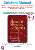 Solutions Manual For Modeling Monetary Economies 4th Edition By Bruce Champ, Scott Freeman , Joseph Haslag 9781316508671 All Chapters .