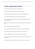 Texas Jurisprudence Exam 2023 with 100&percnt; correct answers