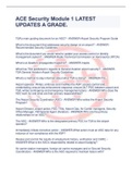 ACE Security Module 1 LATEST UPDATES A GRADE&period;    TSA's main guiding document for an ASC&quest; - ANSWER-Airport Security Program Guide