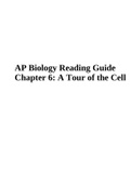 AP Biology Reading Guide Chapter 6: A Tour of the Cell