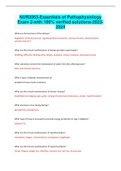 NUR2063-Essentials of Pathophysiology Exam 2-with 100&percnt; verified solutions-2023-2024