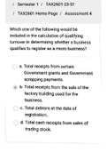 Tax2601 Assignment 4 solution 2023