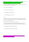 CHAPTER 50&comma;NURSING MANAGEMENT-ENDOCRINE QUESTIONS WITH COPLETE SOLUTIONS 2022 &Tab;