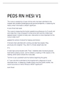 Exam &lpar;elaborations&rpar; Hesi pediatrics peds 
