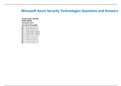 Microsoft Azure Security Technologies Questions and Answers