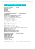 19D Cavalry Scout Study Guide