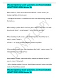 CNA Competency Exam Questions and Answers Latest UPDATE 2023&sol;2024 Graded A&plus;