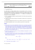CS 70 Discrete Mathematics and Probability Theory -University of California, Berkeley. Summer 2020 HOMEWORK 6. Complete Q&A