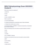 WGU D236 Pathophysiology Question Bank &lpar;Latest 2022&sol;2023&rpar; Download to Score A