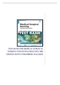 TEST BANK FOR MEDICAL-SURGICAL NURSING CONCEPTS & PRACTICE 3RD EDITION DeWIT STROMBERG DALLRED