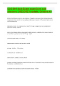 CLG 001 dod Exam questions and answers&comma; 2022&sol;2023 update&comma; Graded A&plus;