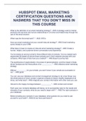 HUBSPOT EMAIL MARKETING CERTIFICATION QUESTIONS AND NASWERS THAT YOU DON&rsquo;T MISS IN THIS COURSE