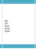 NR-507 Final Study Guide (Newest Version 2023/2024) Complete Solutions