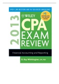 WILEY CPA EXAM REVIEW- Financial Accounting and Reporting