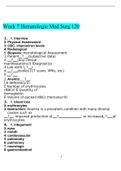MED SURG 120 - week 2 quiz 1-with verified 100% BEST solutions-2022-2023