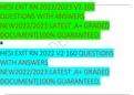 HESI EXIT RN 2022/2023 V2 160 QUESTIONS WITH ANSWERS NEW2022/2023:LATEST ,A+ GRADED DOCUMENT[100% GUARANTEED.