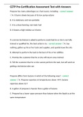 CETP Pre-Certification Assessment Test with Answers 100&percnt; Verified