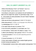 ENGL 333 LIBERTY UNIVERSITY ALL POSSIBLE FALL 2022 QUESTIONS AND ANSWERS