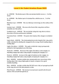 Level 4 Air Cadet Aviation Exam 2023
