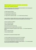 HESI RN Health Assessment Questions and Answers (2022/2023 Verified Answers)