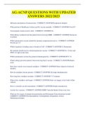 AG-ACNP QUESTIONS WITH UPDATED  ANSWERS 2022&sol;2023
