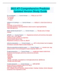 2023 ATI Comprehensive Predictor Updated Version Study Guide