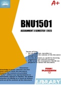 BNU1501 ASSIGNMENT 3 SEMESTER 1 2023