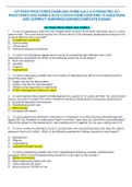  ATI PEDS PROCTORED EXAM 2023 FORM A,B,C & D/PEDIATRIC ATI PROCTORED 2023 FORM A,B,C& D EACH FORM CONTAINS 70 QUESTIONS AND CORRECT ANSWERS|AGRADE(COMPLETE EXAMS)