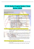 ATI RN Medical Surgical Retake 2 Focus Review (2023)