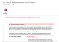 Summary Notes Unit 4 - D Cell Membranes and Transport (9700)
