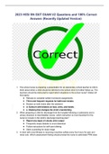 2023 HESI RN EXIT EXAM V2 Questions and 100&percnt; Correct  Answers &lpar;Recently Updated Version&rpar;