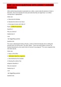 NURS 101 EXAM QUESTIONS WITH CORRECT ANSWERS GRADED A&plus;