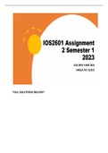 IOS2601 Assignment 2 Semester 1 2023 FULL SOLUTIONS DISTINCTION GUARANTEED!!