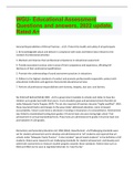 WGU- Educational Assessment Questions and answers&comma; 2022 update&comma; Rated A&plus;