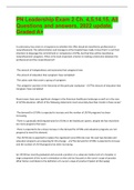 PN Leadership Exam 2 Ch&period; 4&comma;5&comma;14&comma;15&comma; All Questions and answers&comma; 2022 update&comma; Graded A&plus;