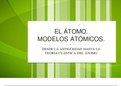 Atomos y modelos atomicos