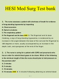 HESI Med Surg Test bank Questions and Answers With Rationales &lpar;2022&sol;2023&rpar; &lpar;Verified Answers by Expert&rpar;