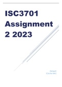 ISC3701 Assignment 2 2023 