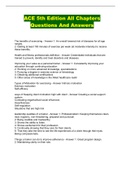 ACE 5th Edition All Chapters Questions And Answers