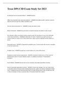 Texas DPS CID Exam Study Set 2023 with 100&percnt; correct answers