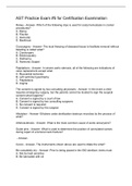 AST Practice Exam &num;5 for Certification Examination